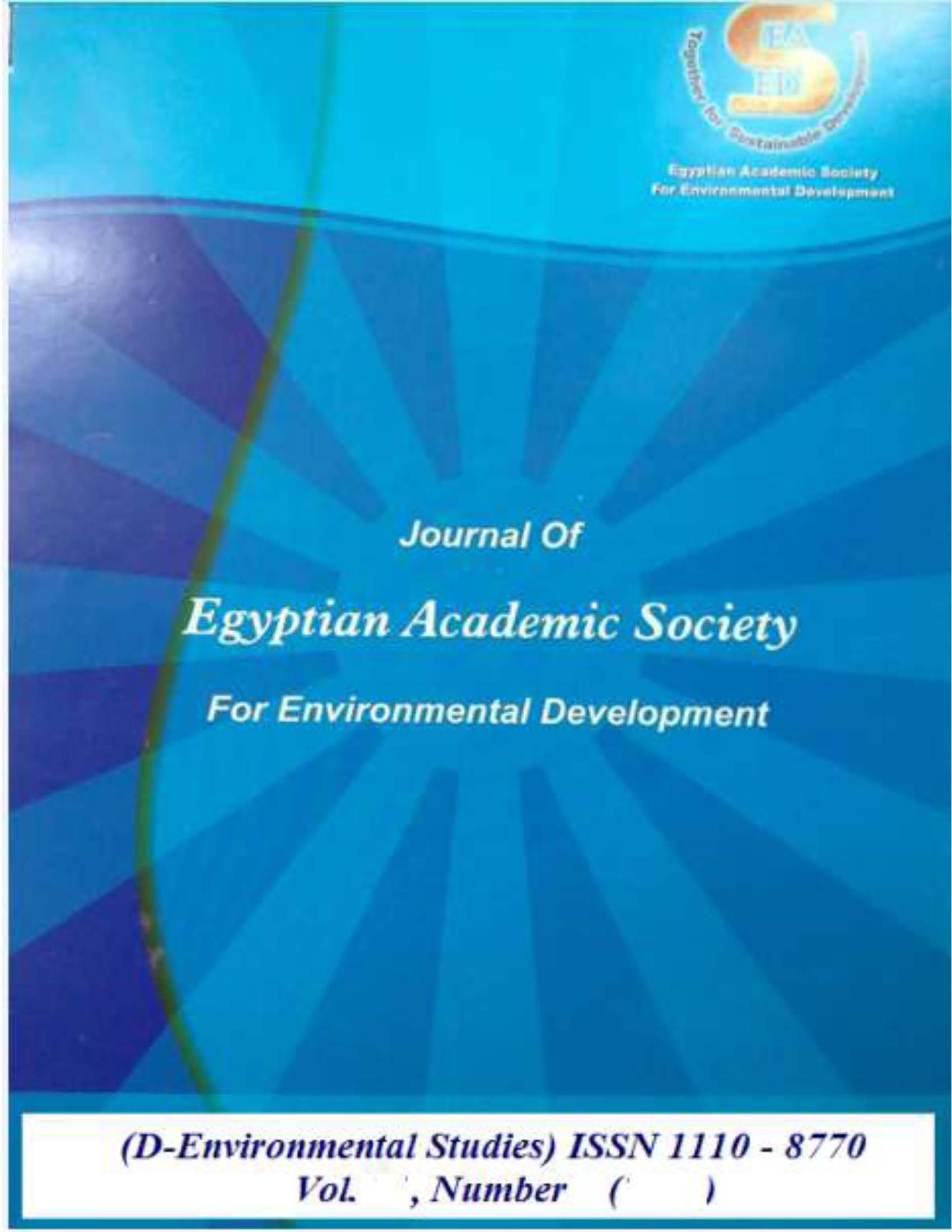 Journal of Egyptian Academic Society for Environmental Development. D, Environmental Studies